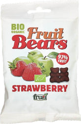 Gummi Bears (Teddy Bears) Apple - Strawberry Gluten-Free Organic 50 g - HOUSE OF DENMARK